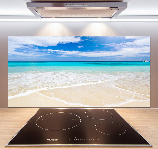 Crédence en verre avec motif Plage tropicale