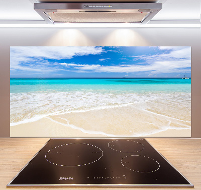 Crédence en verre avec motif Plage tropicale