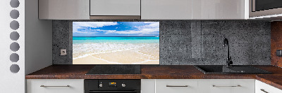 Crédence en verre avec motif Plage tropicale
