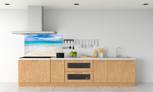 Crédence en verre avec motif Plage tropicale