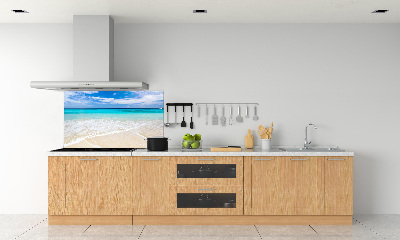 Crédence en verre avec motif Plage tropicale