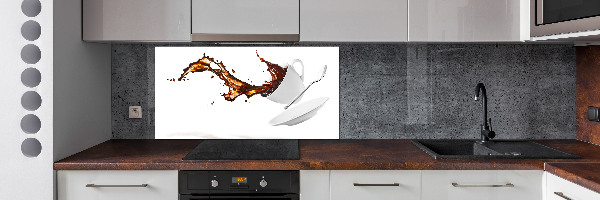 Crédence de cuisine en verre Café renversé