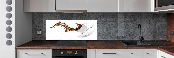 Crédence de cuisine en verre Café renversé