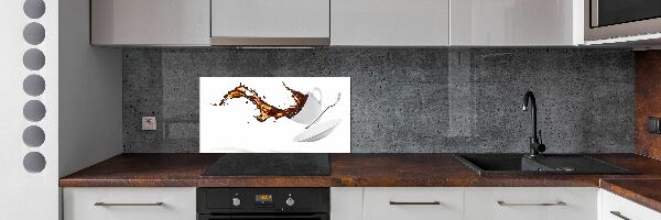 Crédence de cuisine en verre Café renversé