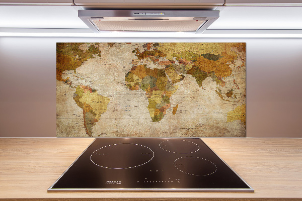 Panneau pour cuisine Carte politique