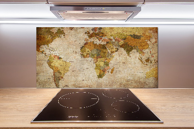 Panneau pour cuisine Carte politique