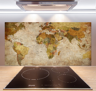Panneau pour cuisine Carte politique