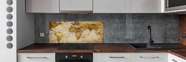 Panneau pour cuisine Carte politique