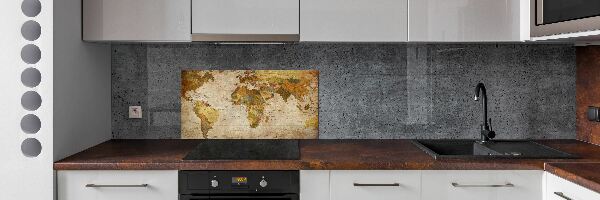 Panneau pour cuisine Carte politique