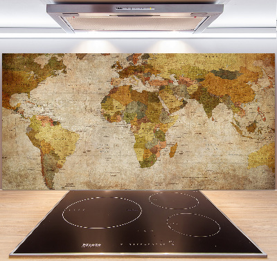 Panneau pour cuisine Carte politique
