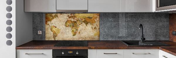 Panneau pour cuisine Carte politique