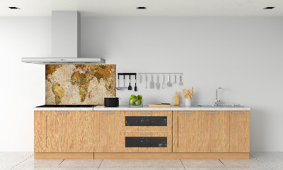 Panneau pour cuisine Carte politique