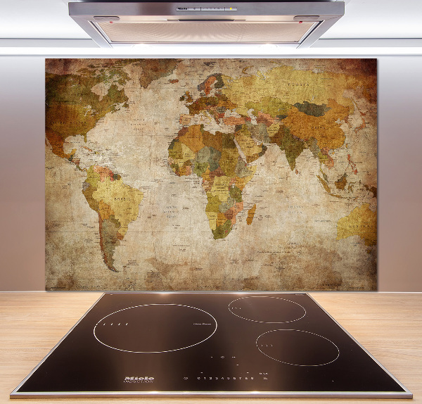 Panneau pour cuisine Carte politique