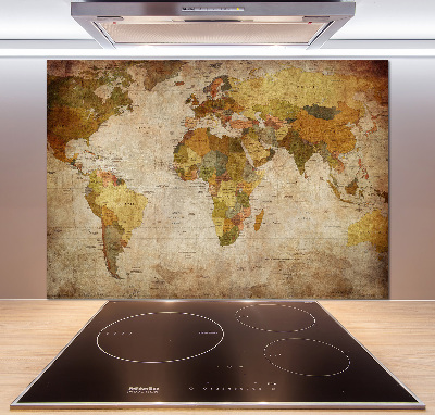 Panneau pour cuisine Carte politique