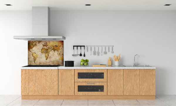 Panneau pour cuisine Carte politique