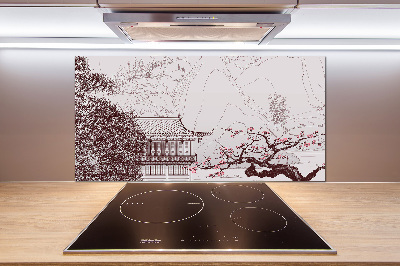 Panneau crédence cuisine Paysage chinois