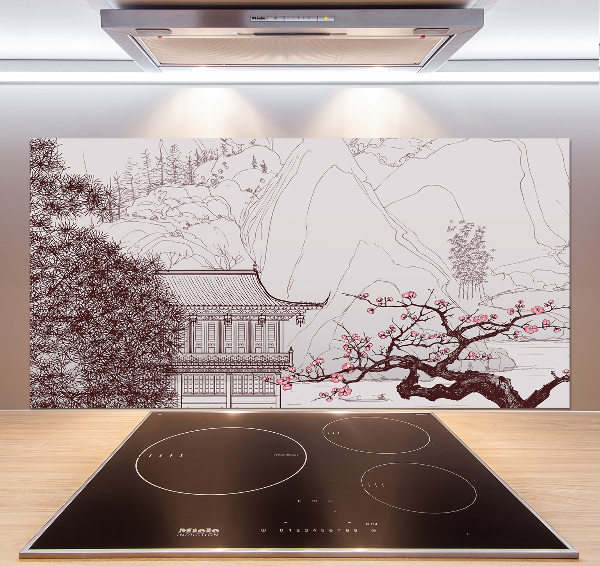 Panneau crédence cuisine Paysage chinois