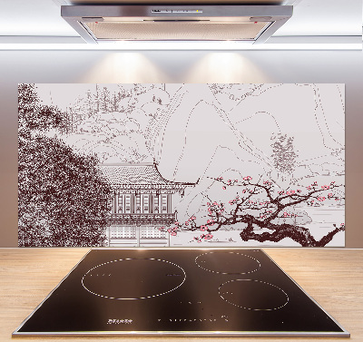Panneau crédence cuisine Paysage chinois