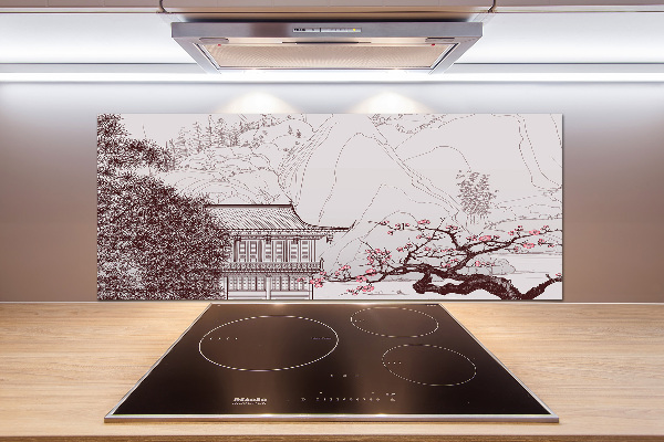Panneau crédence cuisine Paysage chinois