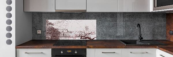 Panneau crédence cuisine Paysage chinois
