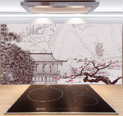 Panneau crédence cuisine Paysage chinois