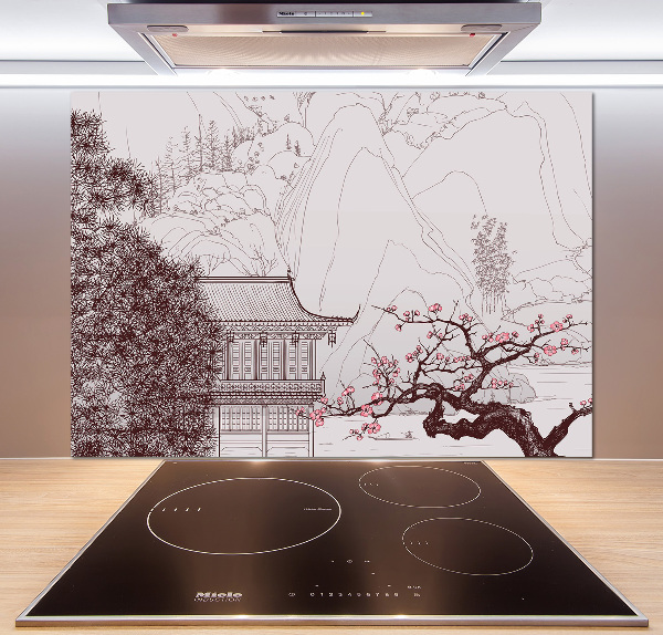 Panneau crédence cuisine Paysage chinois