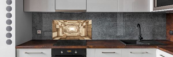 Panneaux muraux cuisine Tunnel en bois