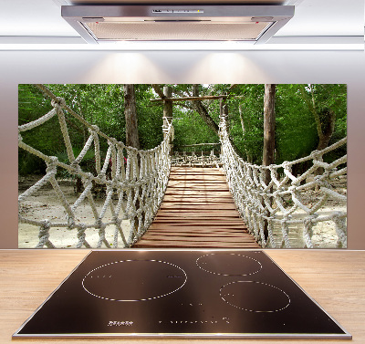 Crédence en verre avec motif Pont de corde