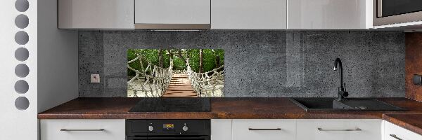 Crédence en verre avec motif Pont de corde