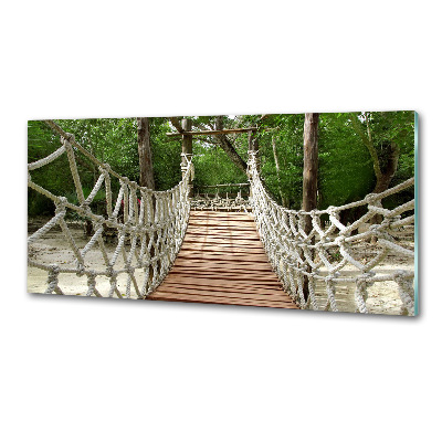 Crédence en verre avec motif Pont de corde