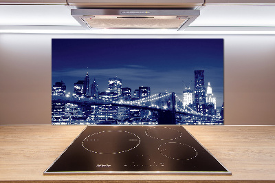 Panneaux de cuisine New York de nuit