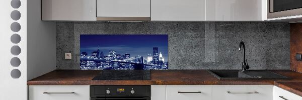 Panneaux de cuisine New York de nuit