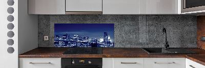 Panneaux de cuisine New York de nuit