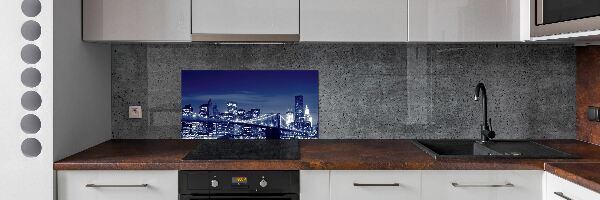 Panneaux de cuisine New York de nuit