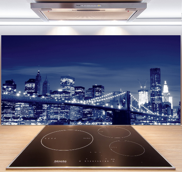 Panneaux de cuisine New York de nuit