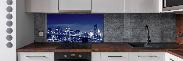 Panneaux de cuisine New York de nuit
