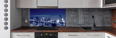 Panneaux de cuisine New York de nuit
