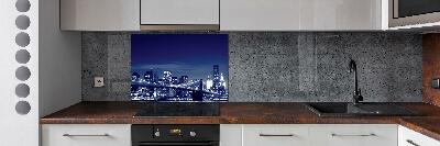 Panneaux de cuisine New York de nuit