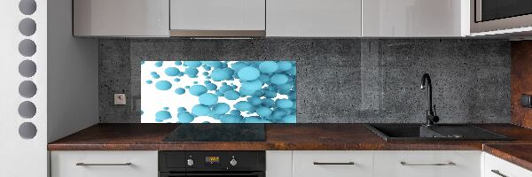 Crédence en verre avec motif Abstraction de sphères