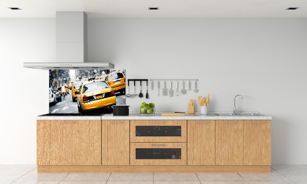 Crédence cuisine en verre Taxis New York
