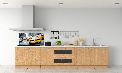 Crédence cuisine en verre Taxis New York