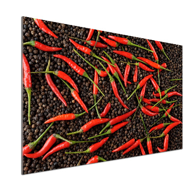Crédence de cuisine en verre Piments
