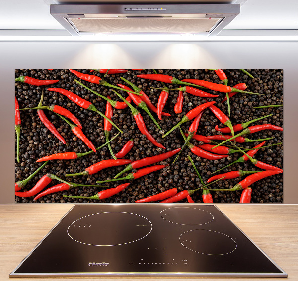 Crédence de cuisine en verre Piments