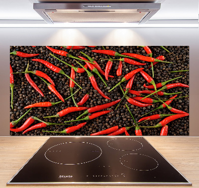 Crédence de cuisine en verre Piments