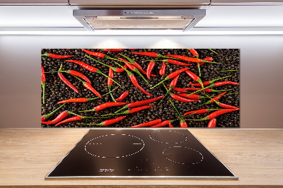Crédence de cuisine en verre Piments