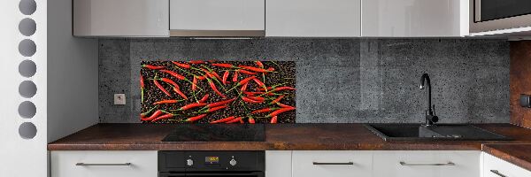 Crédence de cuisine en verre Piments