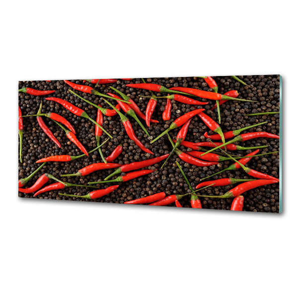 Crédence de cuisine en verre Piments