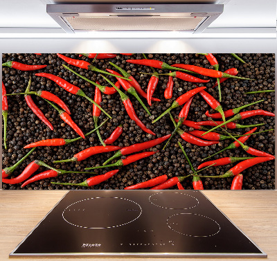 Crédence de cuisine en verre Piments