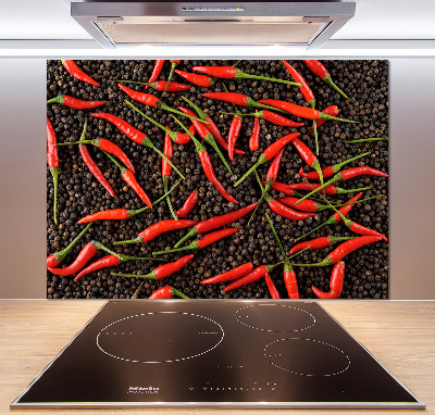 Crédence de cuisine en verre Piments