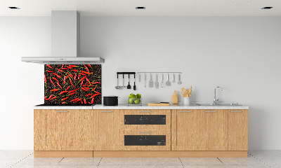 Crédence de cuisine en verre Piments